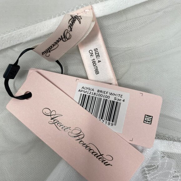 Agent Provocateur Alysia White 36DD/4 Set NWT - Picture 14 of 14